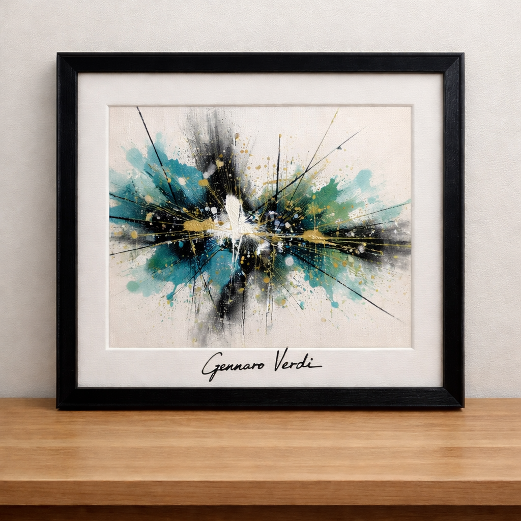 Abstract energy in bold strokes