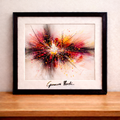 Abstract explosion of color by Verdi