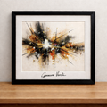 Abstract expressionism in earthy tones