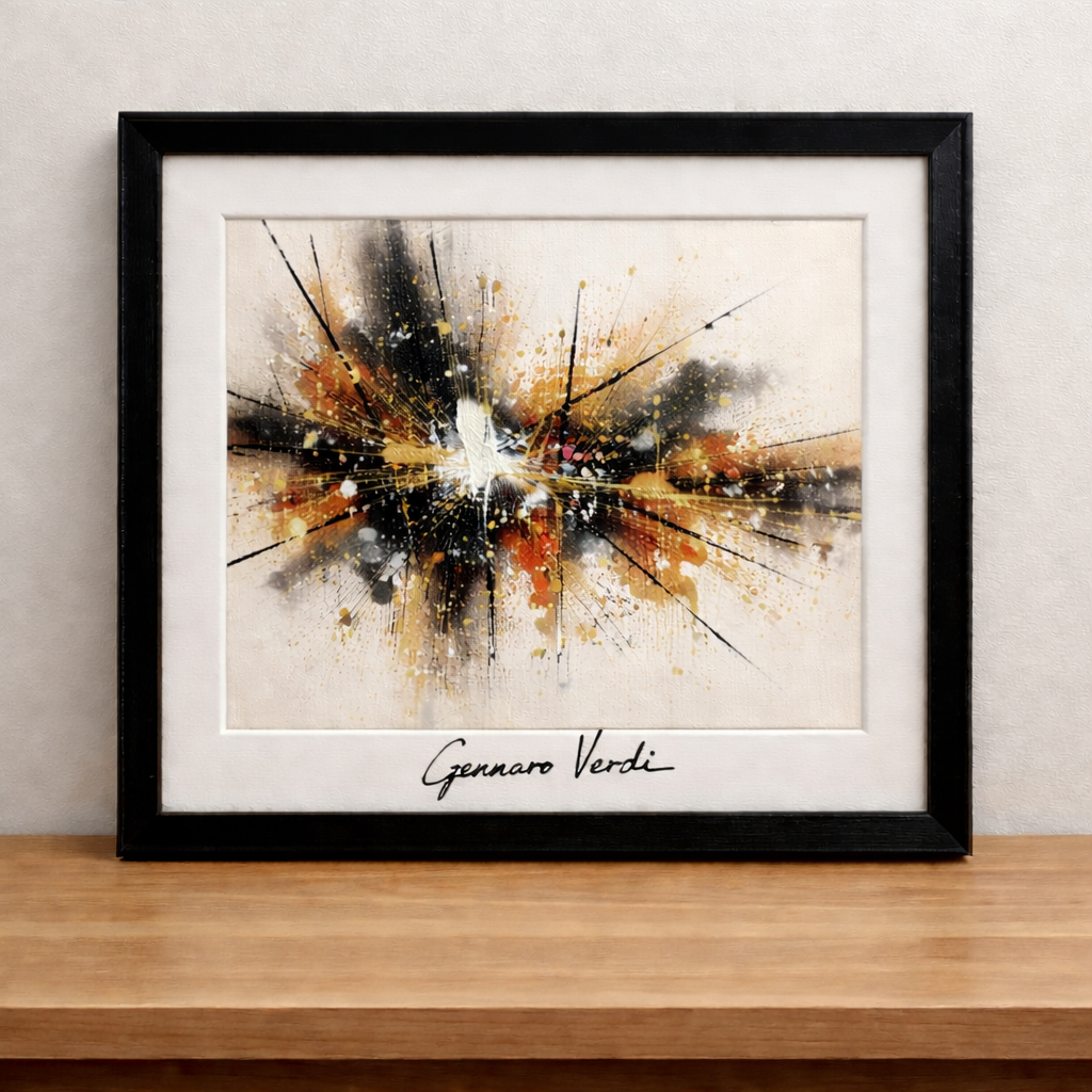 Abstract expressionism in earthy tones