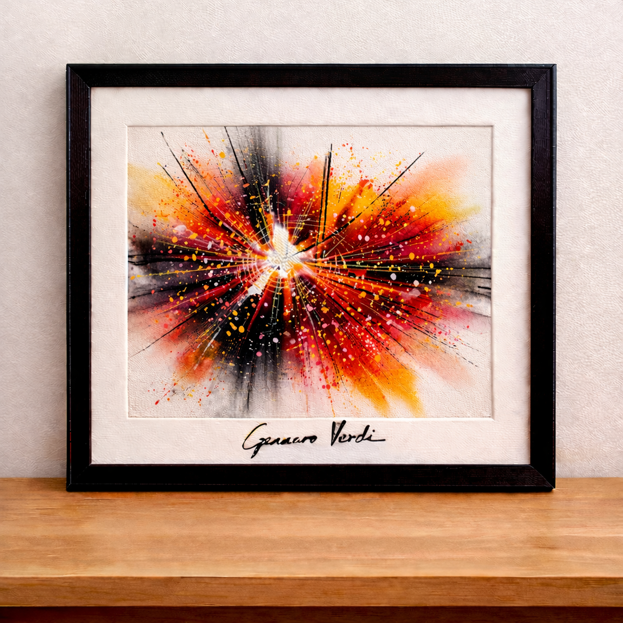 Explosion of color in abstract art