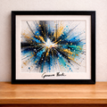 Explosive abstract art on display
