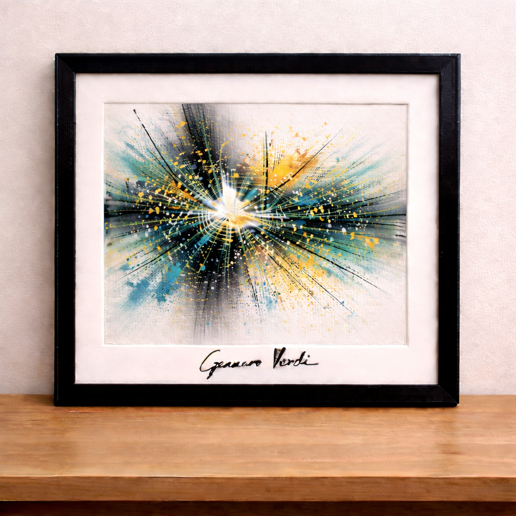 Explosive color burst in abstraction