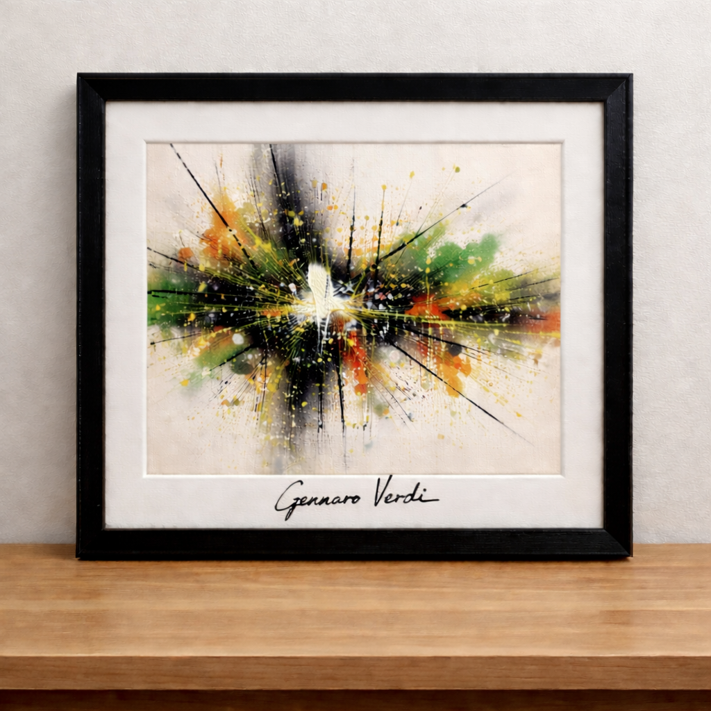 Vibrant abstract art by Gennaro Verdi