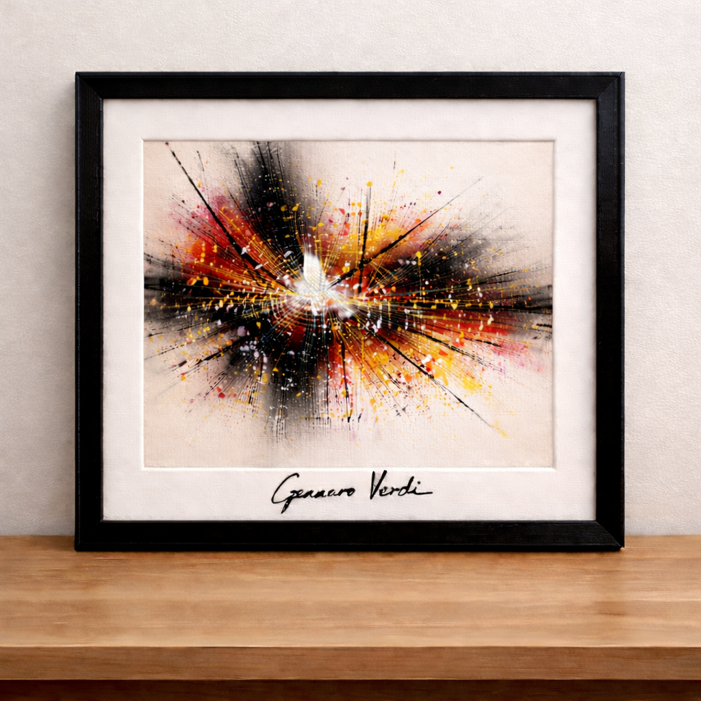 Vibrant explosion of color and energy